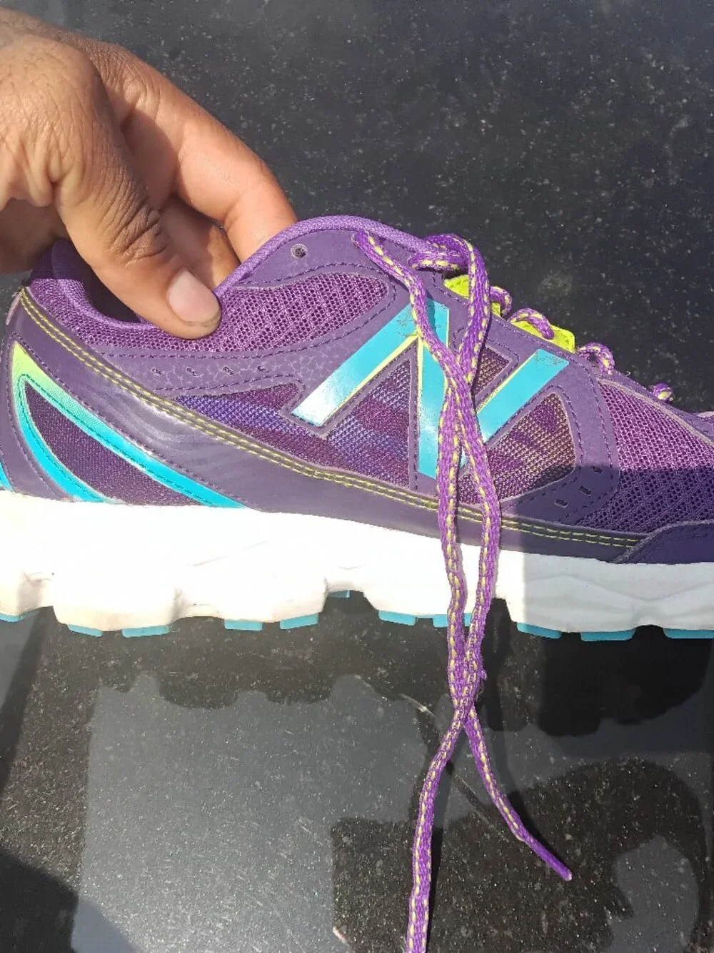New Balance W750PB3 750v3 Purple/ Blue Running Shoes Women's Sz 9.5